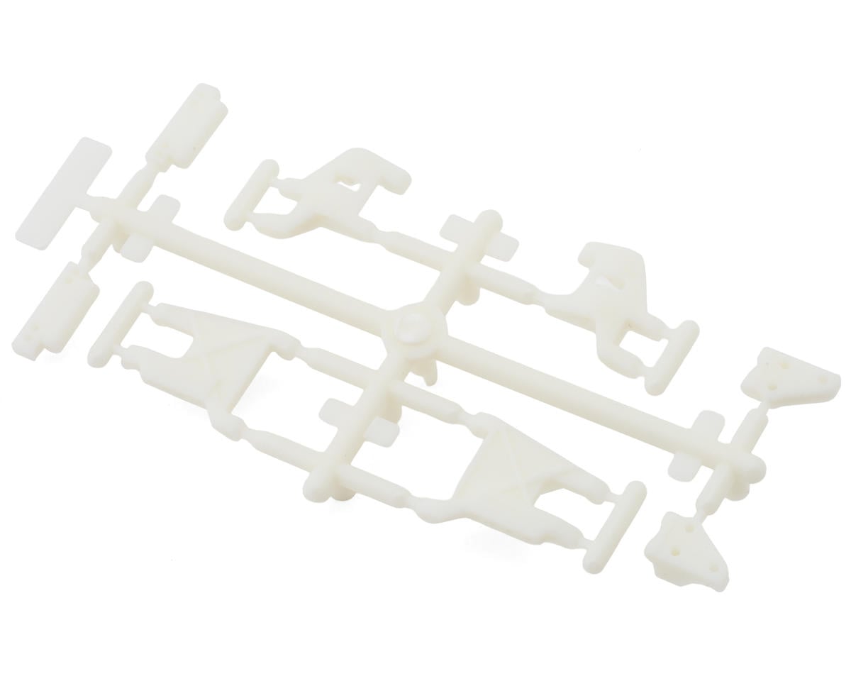 Team Associated RC10 Model 24 Suspension Arms & Mounts Set (White) (Front/Rear)