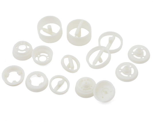 Team Associated RC10 Model 24 Front & Rear Wheel Set (White)