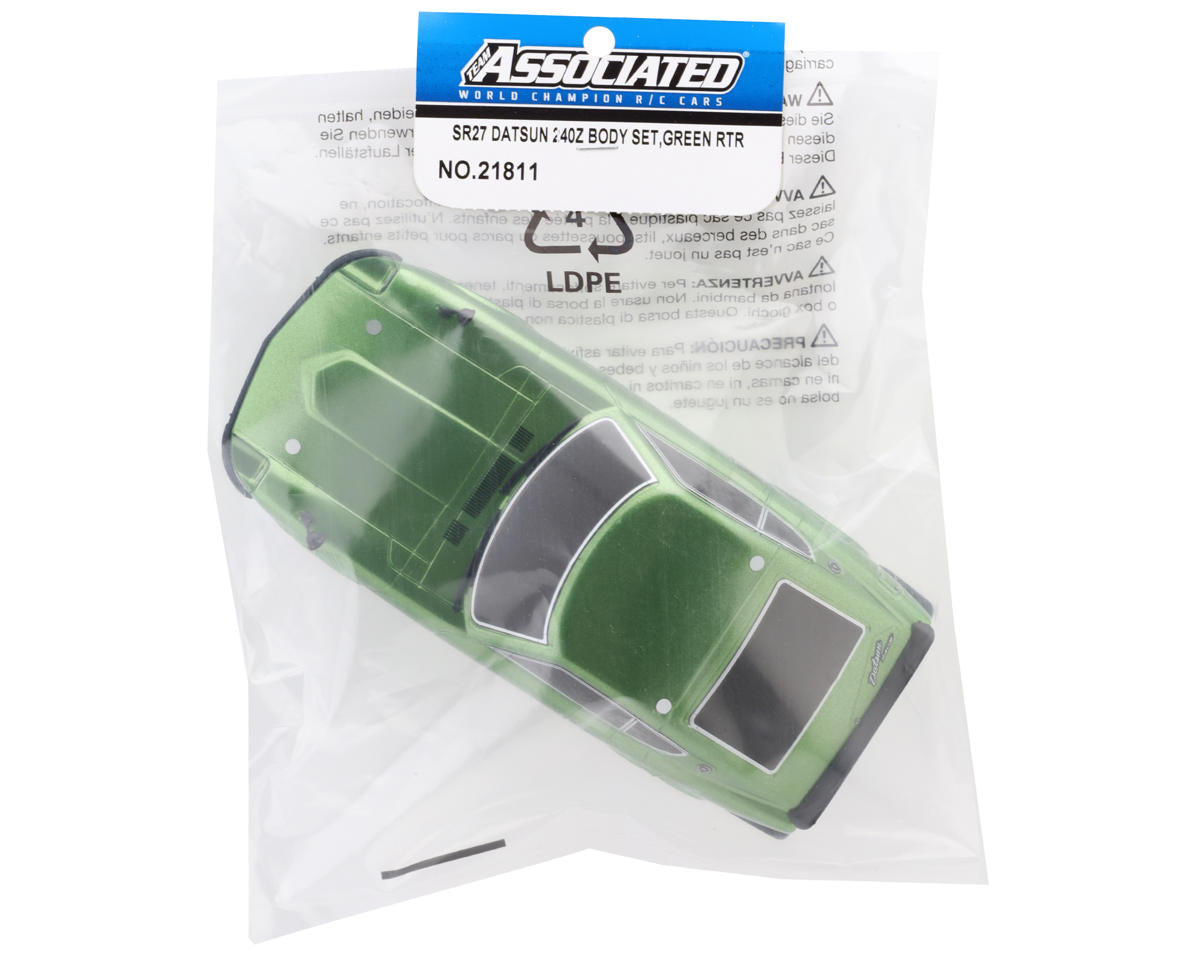 Team Associated SR27 Datsun 240Z Pre-Painted Body Set (Green)