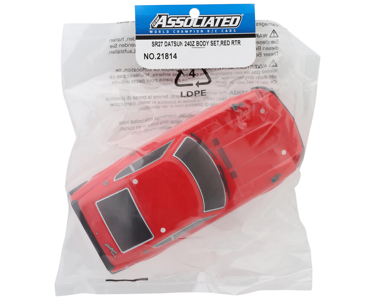 Team Associated SR27 Datsun 240Z Pre-Painted Body Set (Red)
