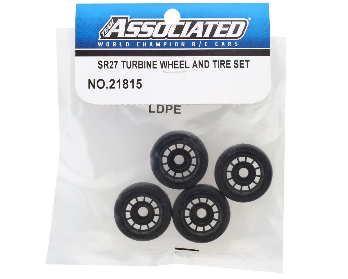 Team Associated SR27 Turbine Pre-Mounted Tires (4)