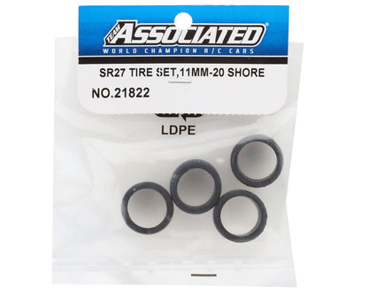 Team Associated SR27 11mm Tires (4) (20 Shore)