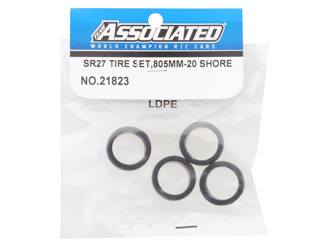 Team Associated SR27 8.5mm Tires (4) (20 Shore)