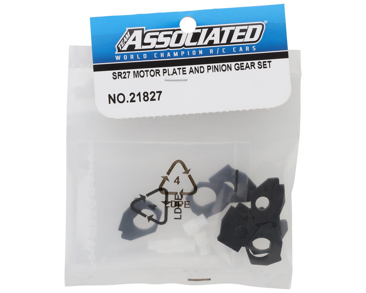 Team Associated SR27 Motor Plates & Pinion Gears Set