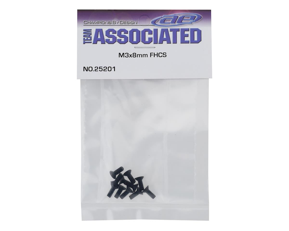 Team Associated 3x8mm Flat Head Screw (10)