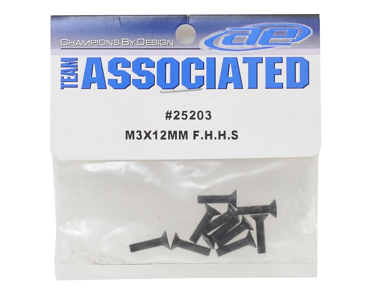 Team Associated 3x12mm Flat Head Hex Screw (10)