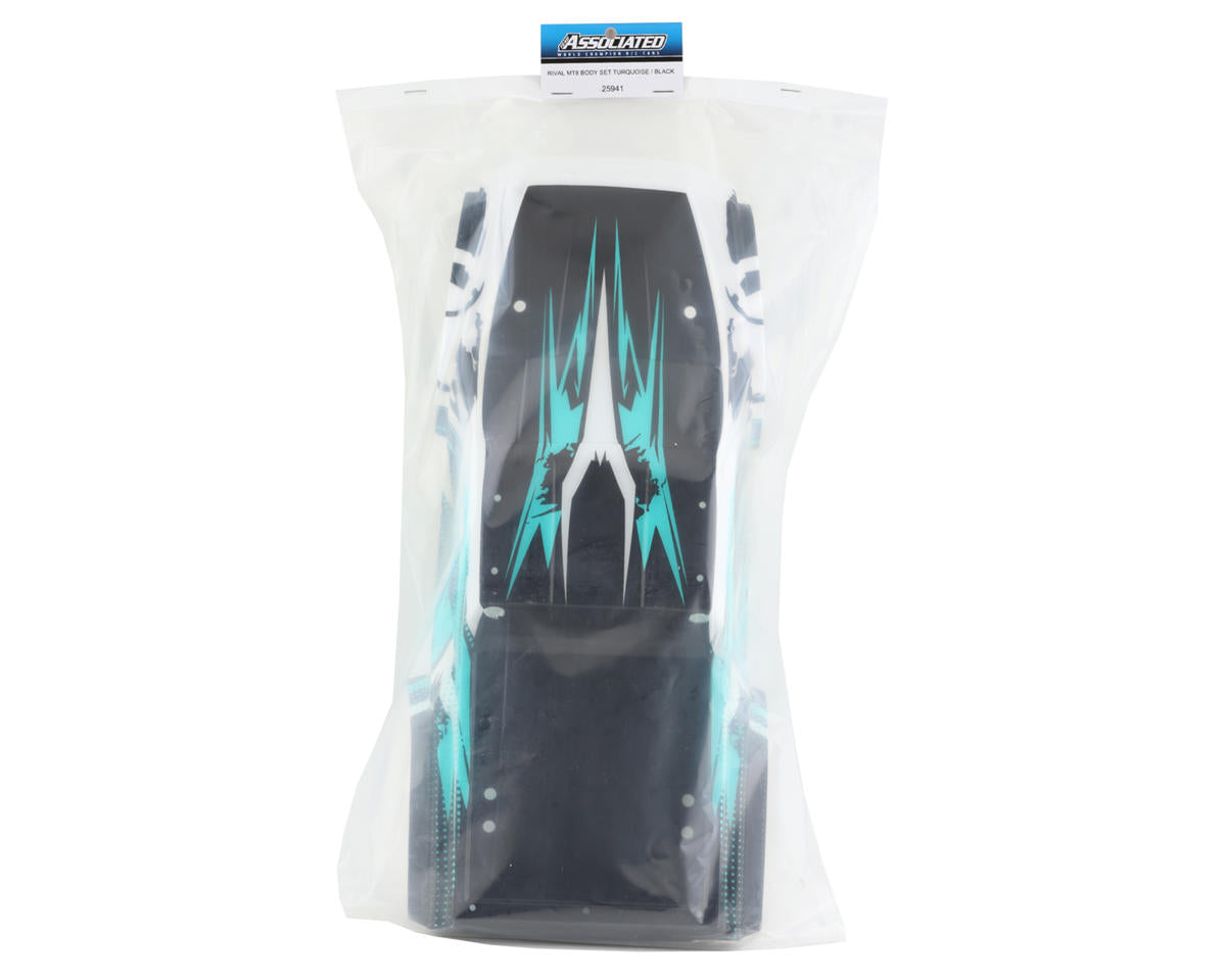 Team Associated RIVAL MT8 Pre-Painted Body Set (Teal)