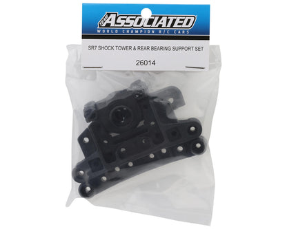 Team Associated SR7 Shock Tower & Rear Bearing Support Set