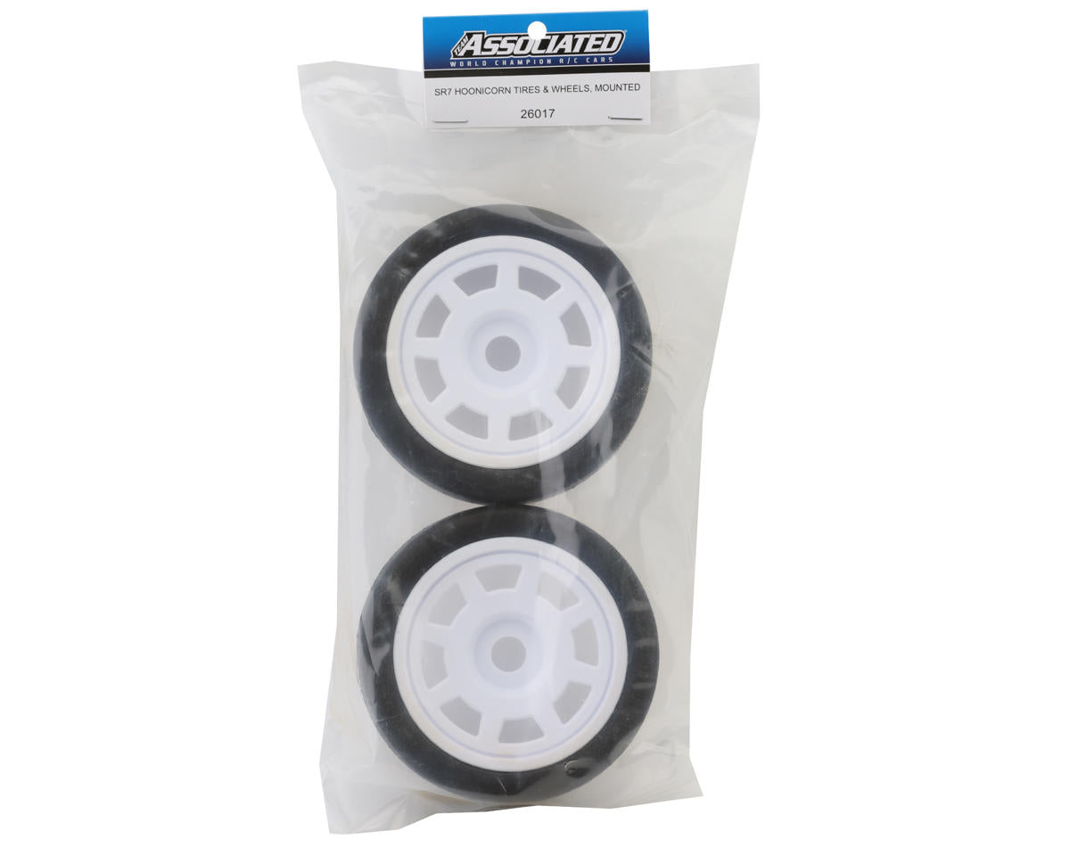 Team Associated SR7 Hoonicorn Pre-Mounted Tires & Wheels (2)