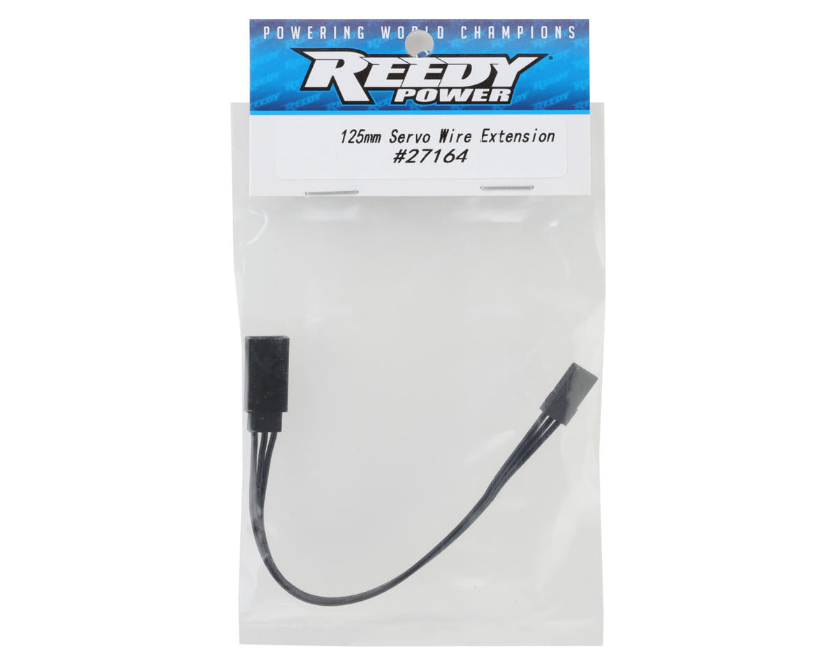Reedy 125mm Servo Wire Extension Lead (Black)