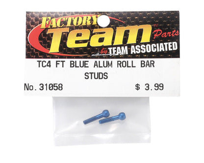 Team Associated Factory Team Roll Bar Ballstud (Blue) (2)