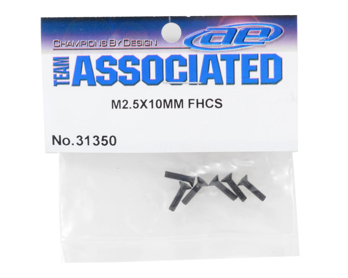 Team Associated 2.5x10mm Flat Head Screw (6)