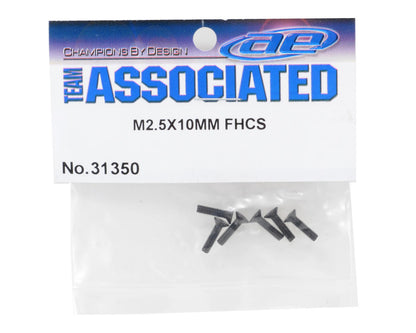 Team Associated 2.5x10mm Flat Head Screw (6)