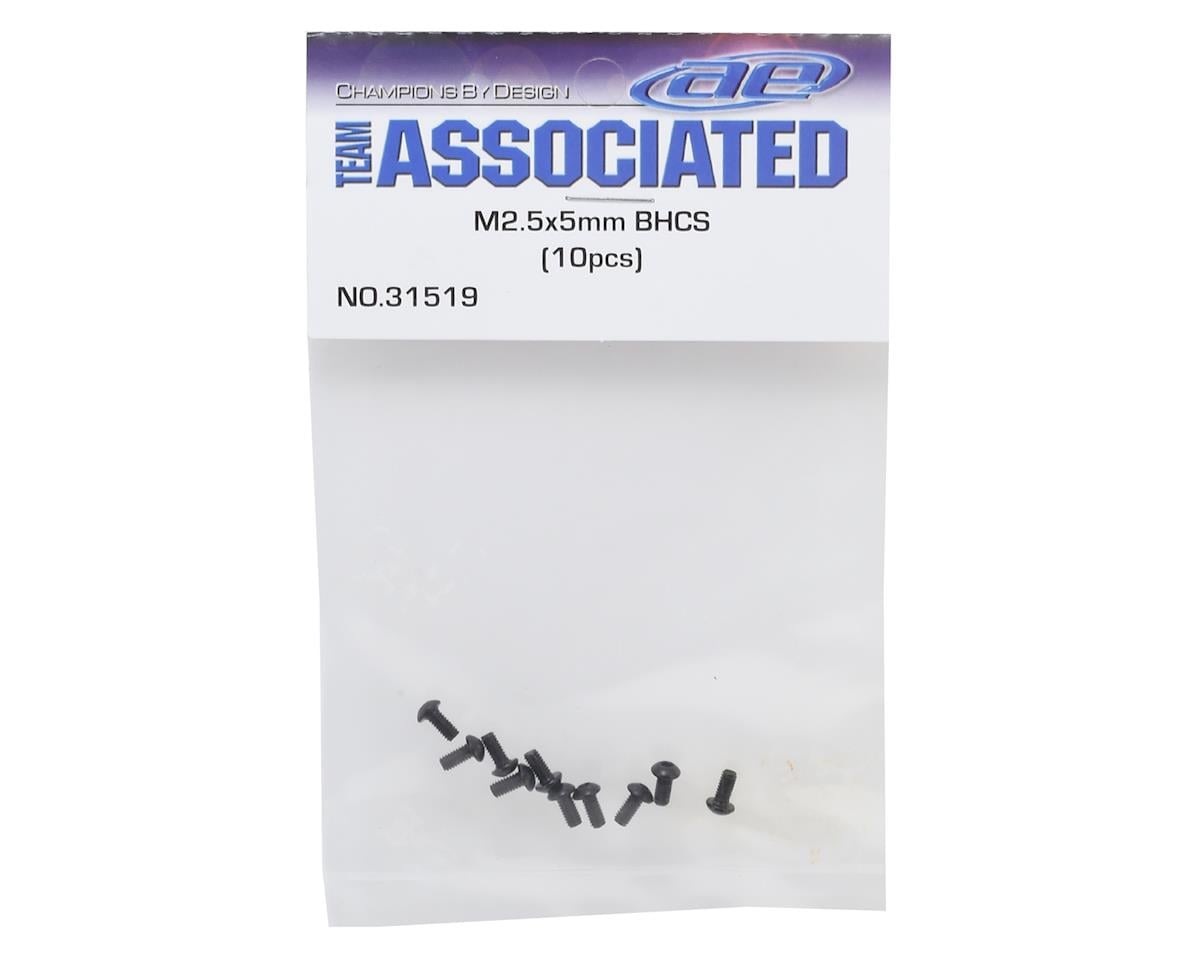 Team Associated 2.5x5mm Button Head Hex Screws (10)