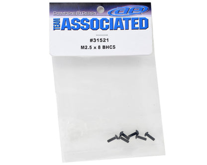 Team Associated 2.5x8mm Button Head Screw (6)