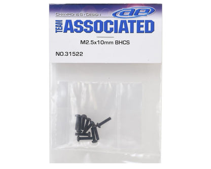 Team Associated 2.5x10mm Button Head Hex Screws (10)