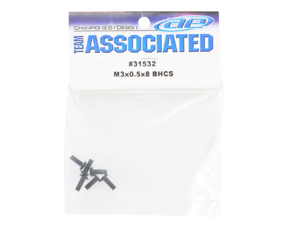 Team Associated 3x0.5x8mm Button Head Hex Screw (6)