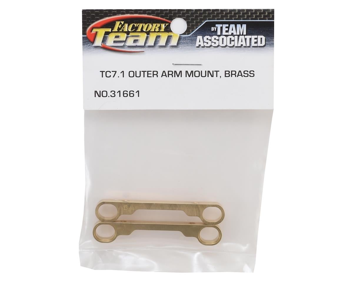Team Associated TC7.1 Brass Outer Arm Mounts (+7g)