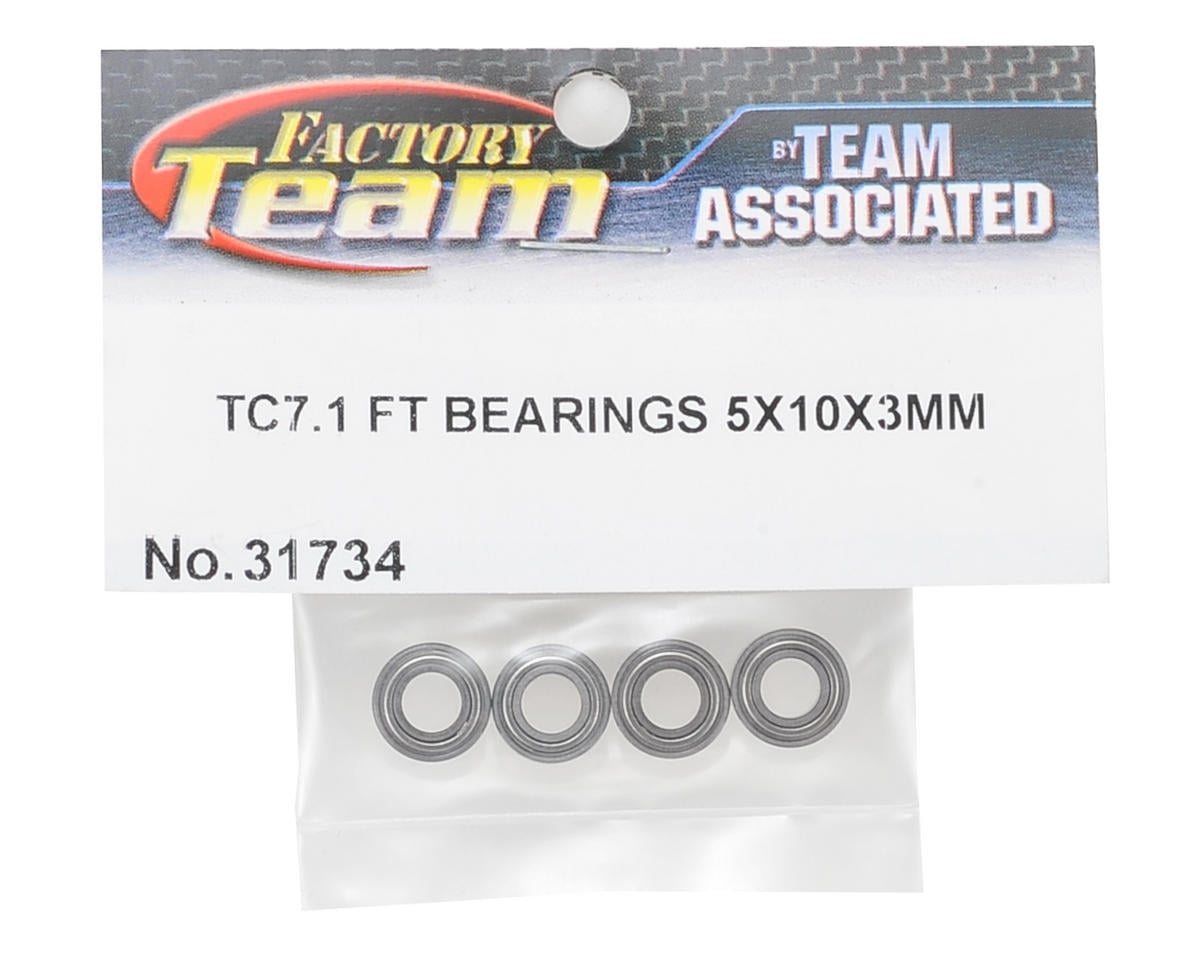 Team Associated 5x10x3mm TC7.1 Factory Team Bearings (4)