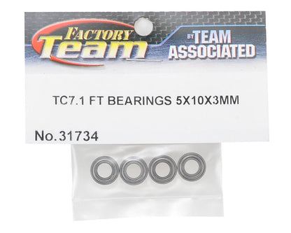 Team Associated 5x10x3mm TC7.1 Factory Team Bearings (4)