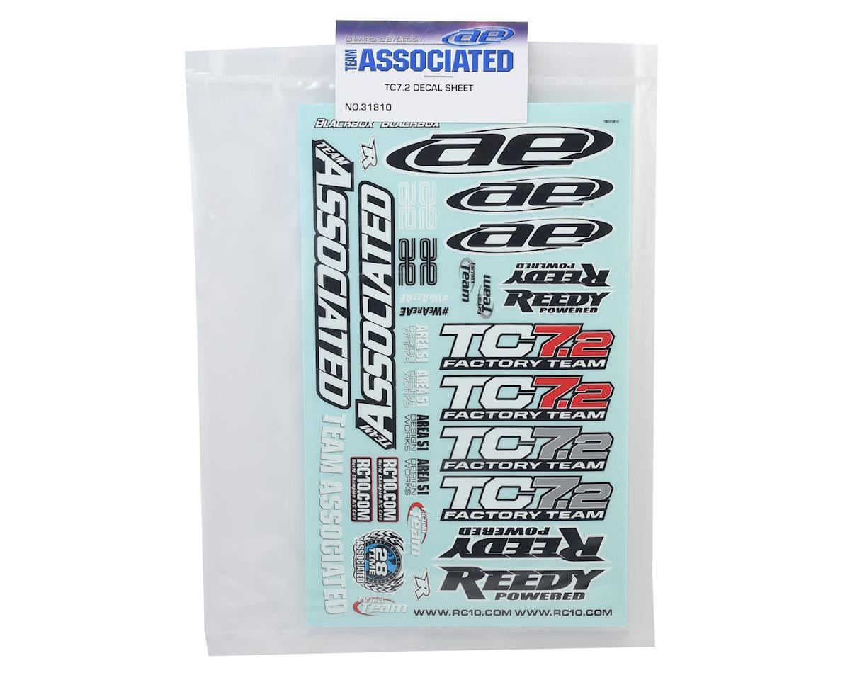 Team Associated TC7.2 Decal Sheet