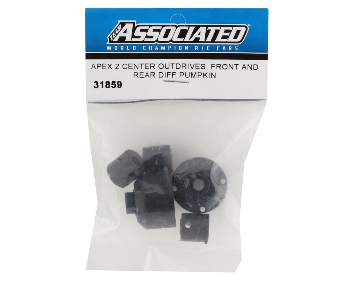 Team Associated Apex2 Center Outdrives & Differential Pumpkins