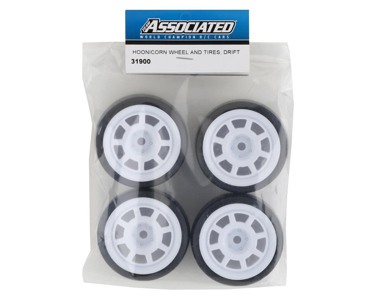 Team Associated Hoonicorn Drift Wheels & Tires (4)