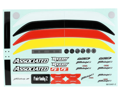 Team Associated Apex2 Sport Datsun 240Z Decal Sheet (2)