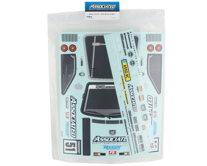 Team Associated Apex2 Sport A550 Decal Sheet