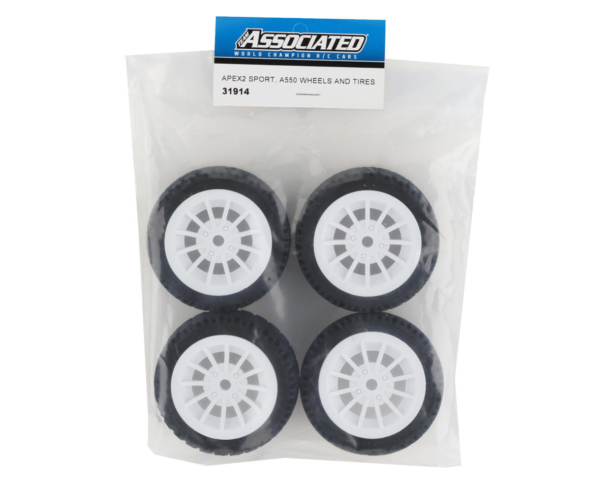 Team Associated Apex2 Sport A550 Wheels & Tires (4)