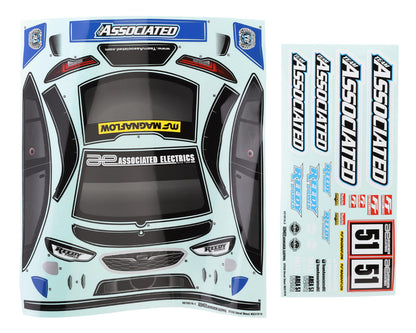 Team Associated Apex2 Sport ST550 Decal Sheet