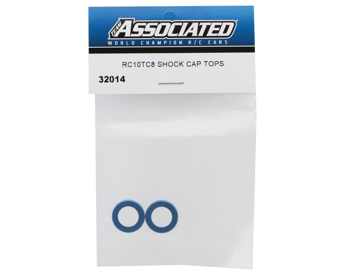Team Associated RC10TC8 Aluminum Shock Cap Tops (2)