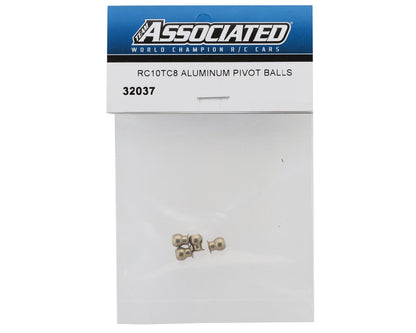 Team Associated RC10TC8 Aluminum Pivot Balls (4)