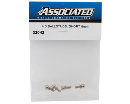 Team Associated HD 6mm Ballstuds (Short)