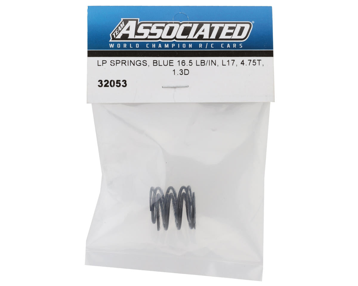 Team Associated RC10TC8 LP Shock Springs (2) (Blue/16.5lb)
