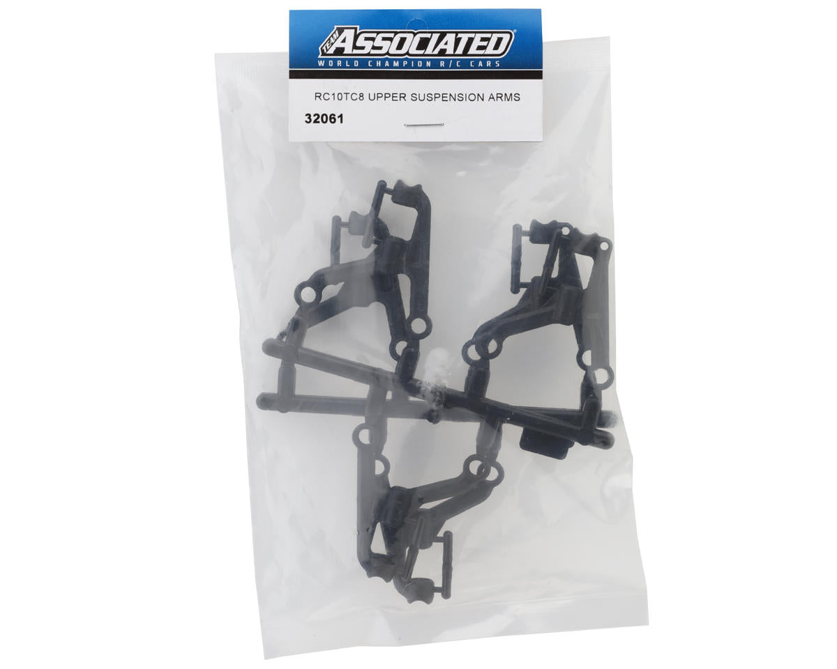 Team Associated RC10TC8 Upper Suspension Arms Set (0°/2°/4°)