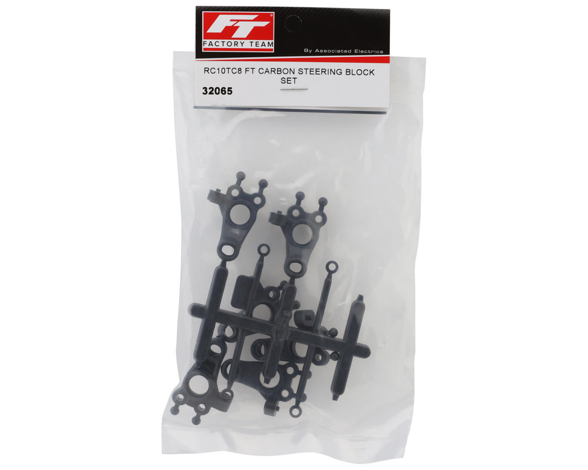 Team Associated RC10TC8 Factory Team Carbon Steering Blocks Set