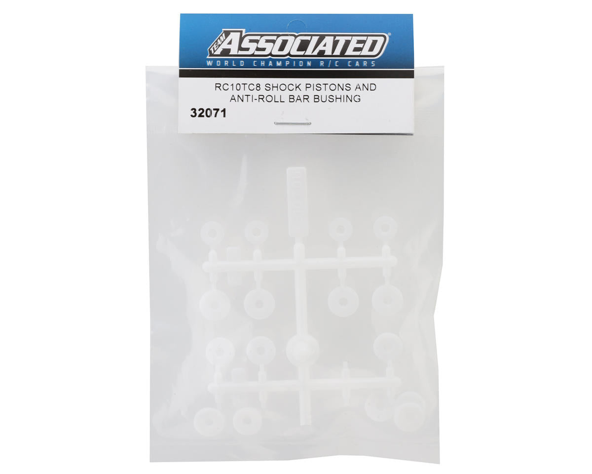 Team Associated RC10TC8 Shock Pistons & Sway Bar Bushings Set