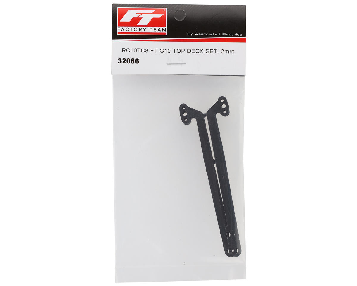 Team Associated RC10TC8 Factory Team 2mm G10 Top Deck Set