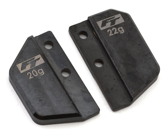 Team Associated RC10TC8 Factory Team Front & Rear Steel Battery Weights Set