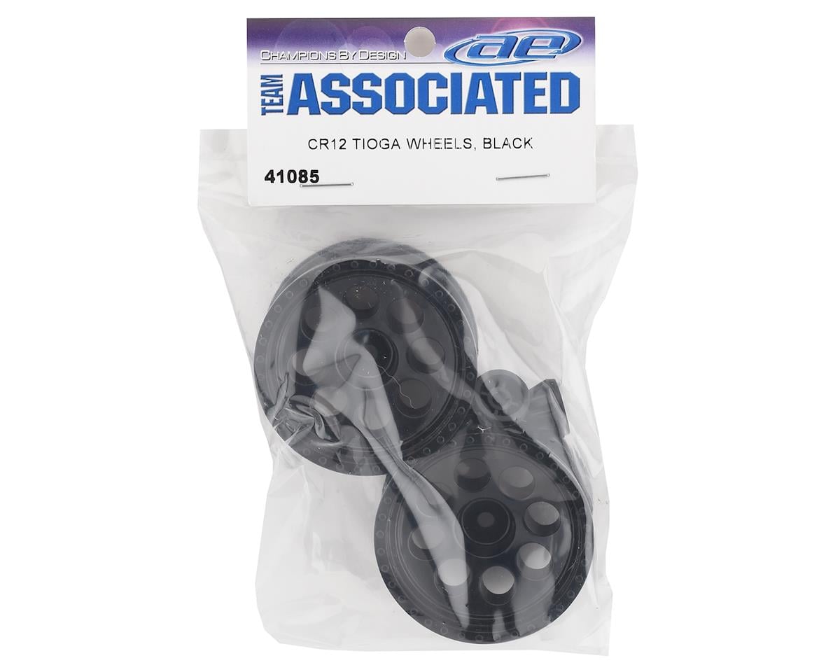 Team Associated CR12 Tioga Wheels (Black) (2)