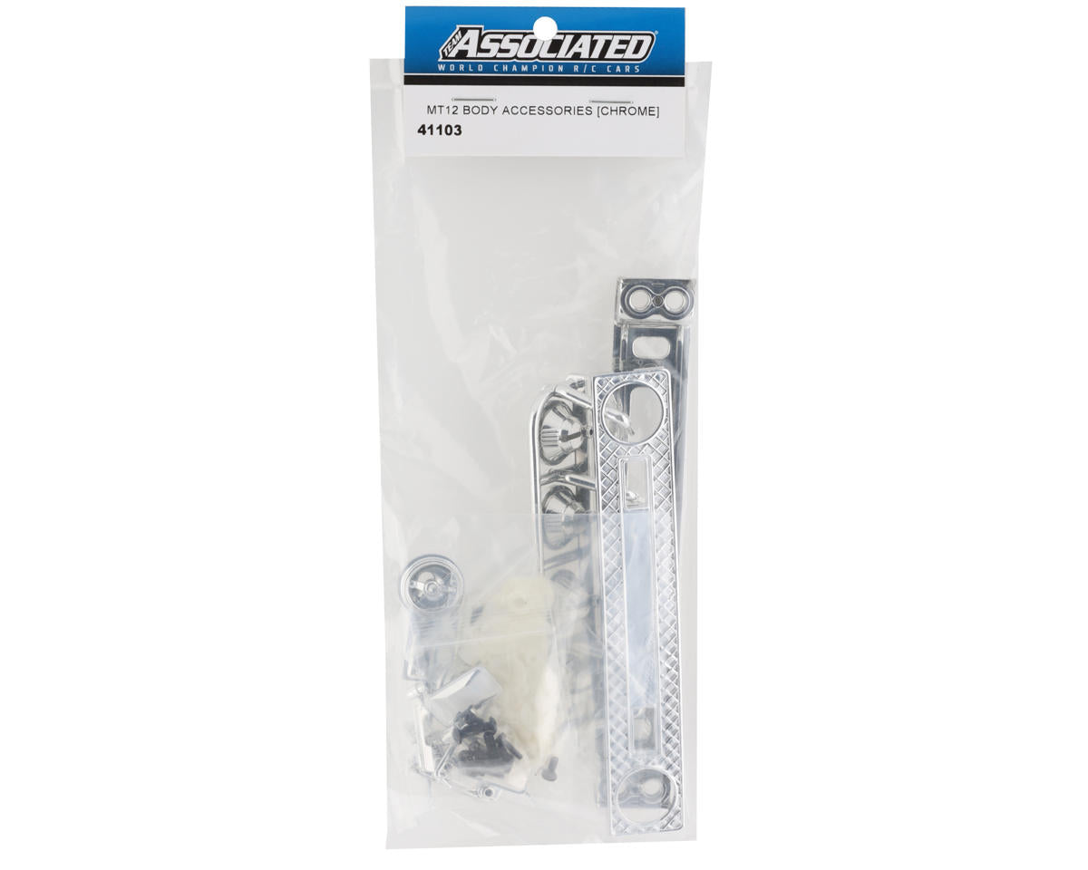 Team Associated MT12 Body Accessories (Chrome)