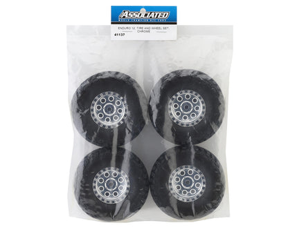 Element RC Enduro12 Pre-Mounted Tires (Chrome) (4)