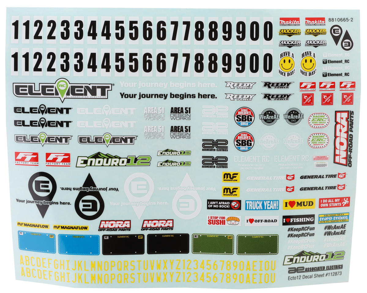 Element RC Enduro12 Ecto Body Set (Clear)