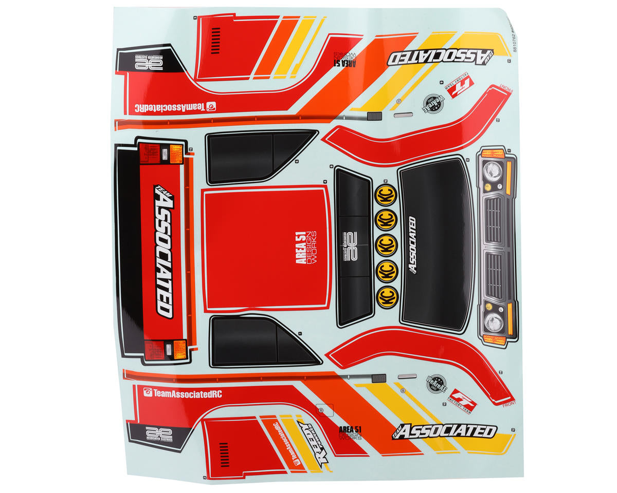 Team Associated MT12+ Lux Body Set (Clear)