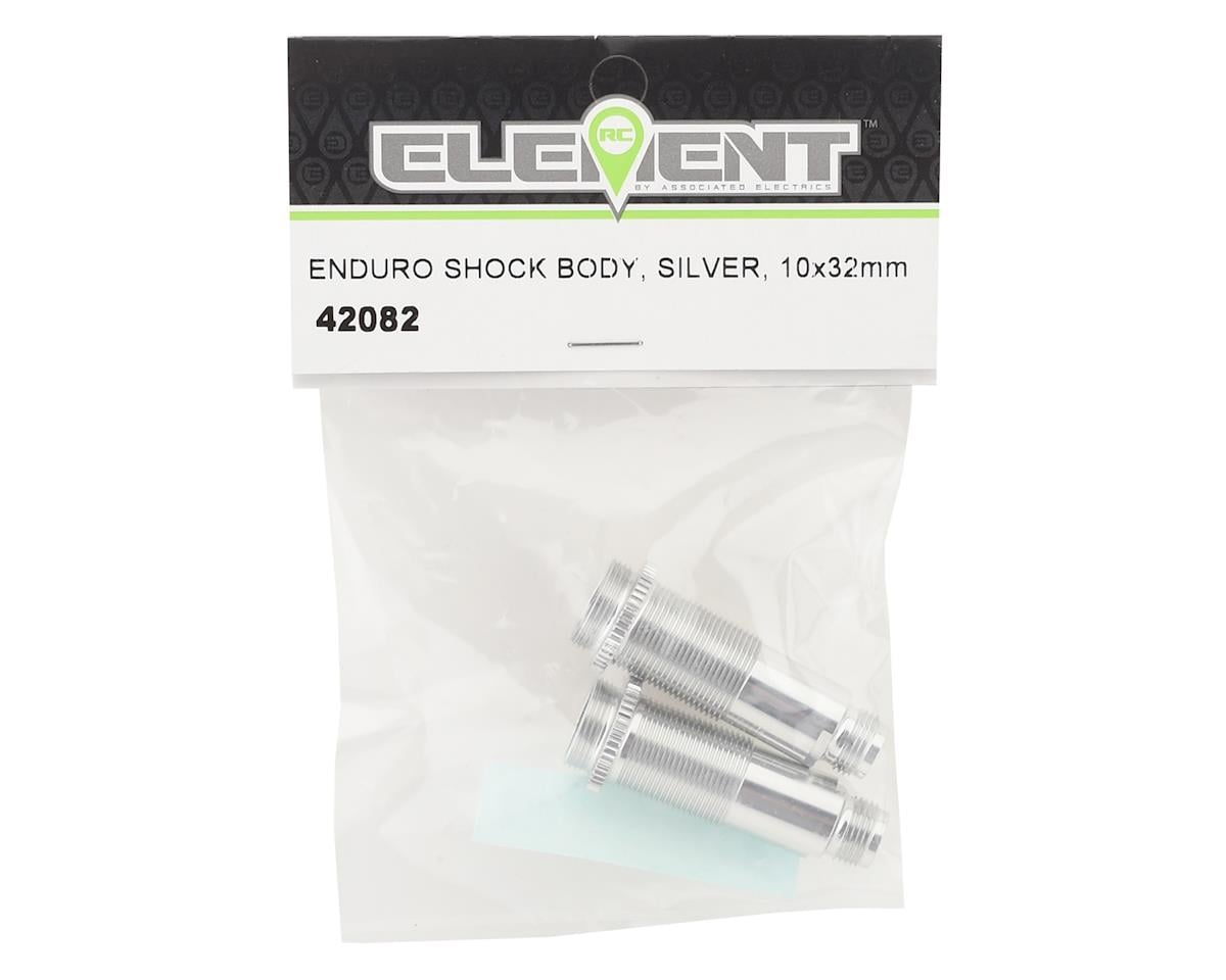 Element RC Enduro 10x32mm Shock Bodies (Silver) (2)