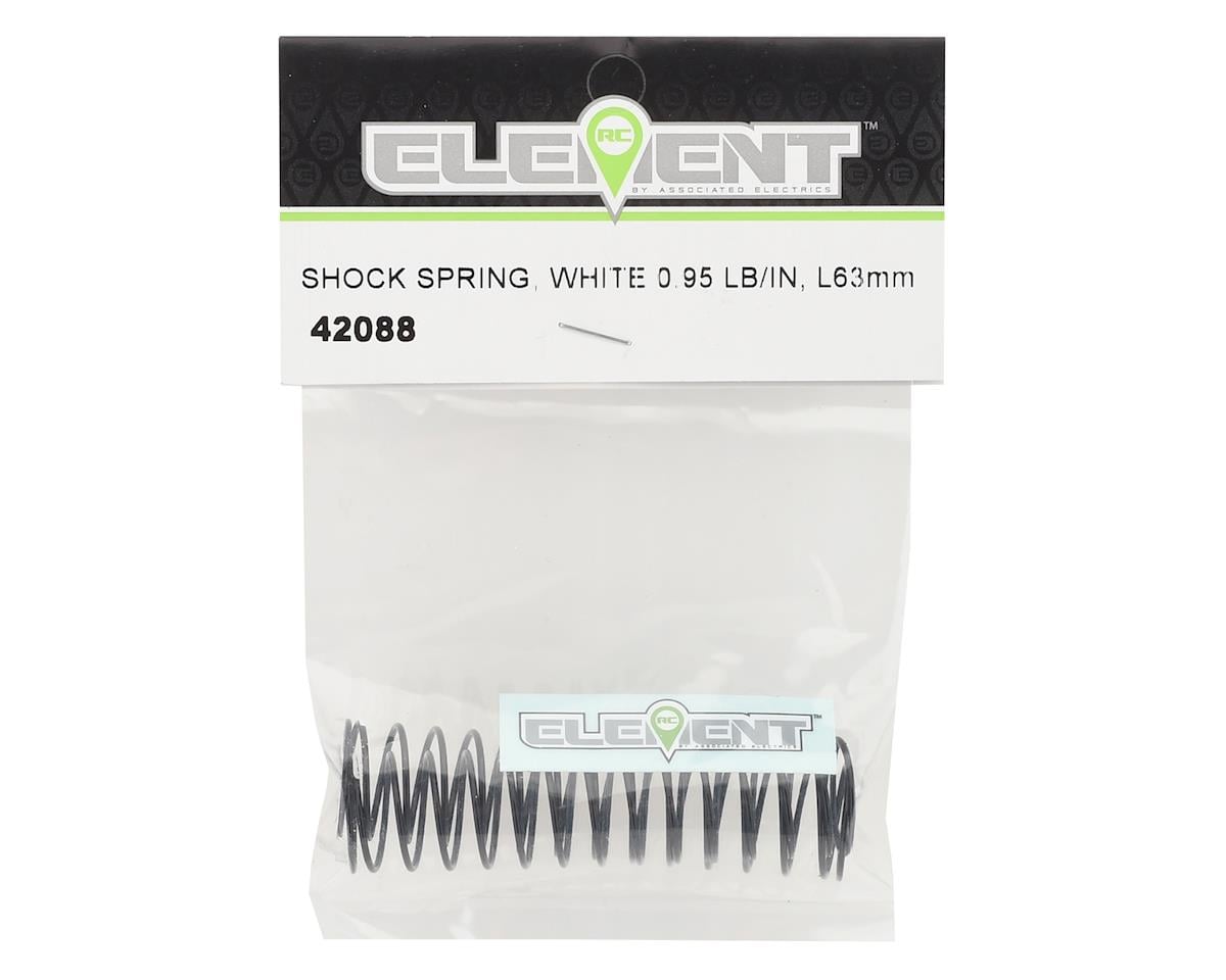 Element RC 63mm Shock Spring (White - .95 lb/in)