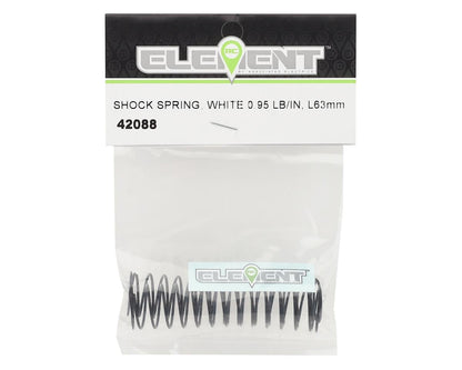 Element RC 63mm Shock Spring (White - .95 lb/in)