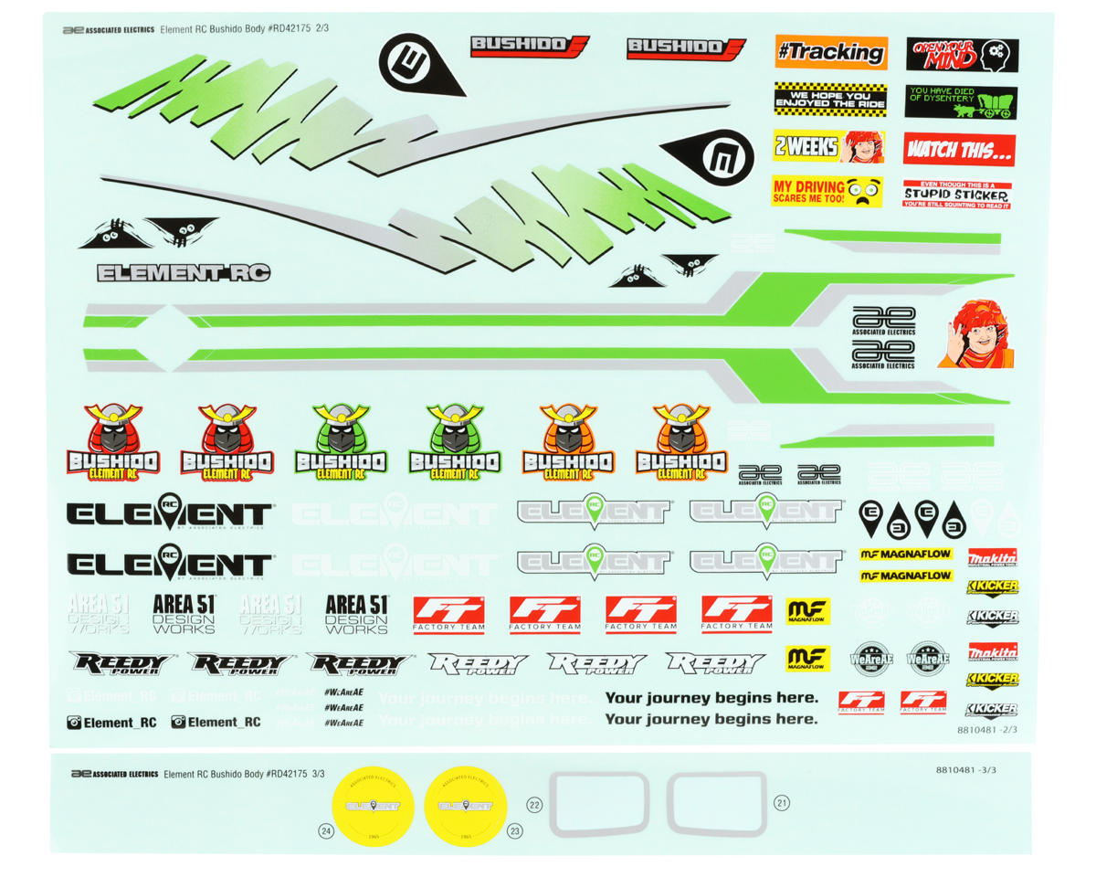 Team Associated Enduro Bushido Pre-Painted Body Set
