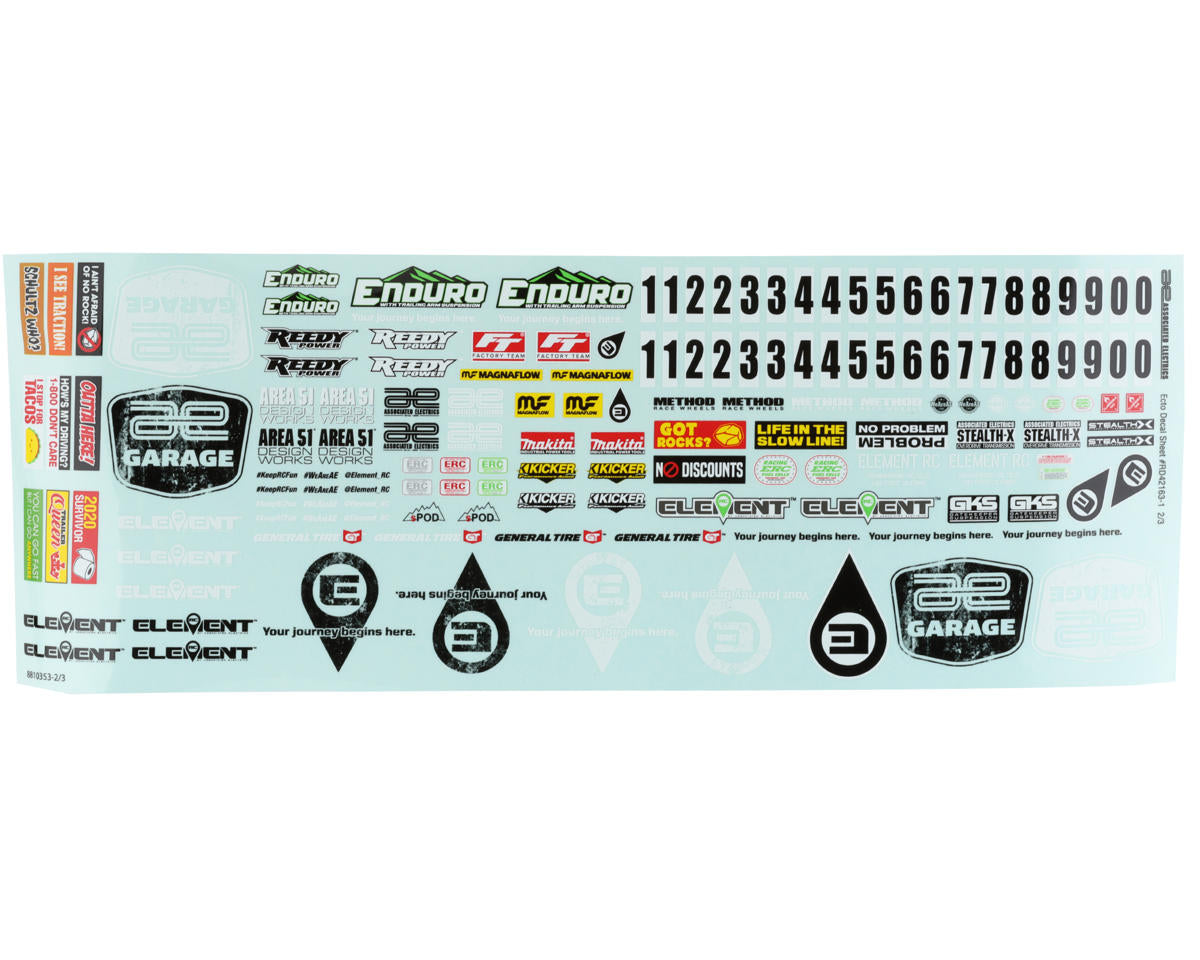 Element RC Enduro Ecto Pre-Painted Body Set (Black) (Scratch 'N Weather)